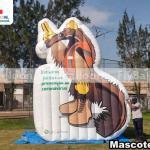 mascote inflável promocional gigante LD celulose