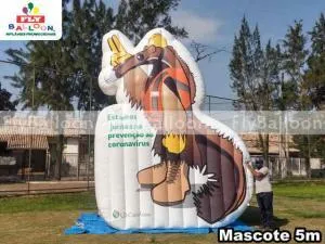 mascote inflável promocional gigante LD celulose