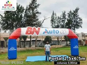 Pórticos infláveis promocional BN auto