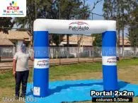 Pórtico inflável em Atílio Vivácqua
