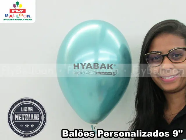 Balões personalizados metálicos