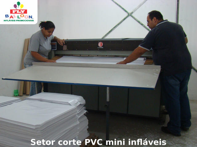 setor corte pvc mini inflaveis