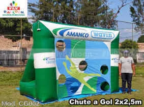 chute a gol inflável promocional amanco wavin