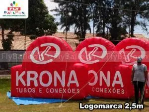 logomarcas inflaveis promocionais krona tubos e conexoes
