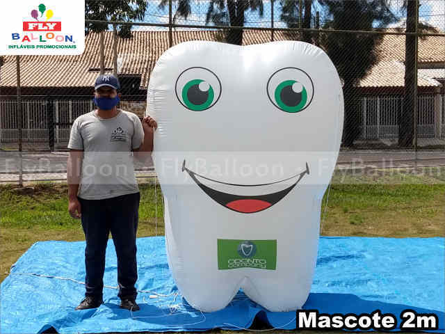 mascote inflável odonto company