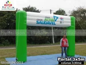 Pórticos infláveis promocional cidade ativa são josé dos pinhais