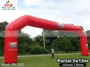 pórtal inflável promocional feirão de domingo