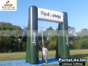 portico inflavel promocional fipal jeep