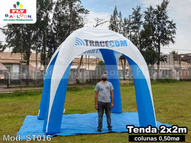 tenda inflável promocional TRACECOM