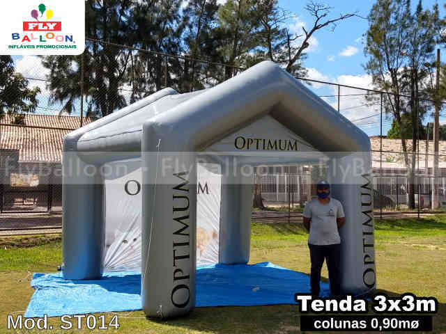 tenda inflável promocional ração optimum