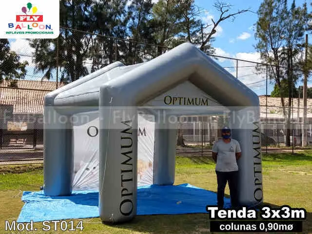 tenda inflável promocional ração optimum
