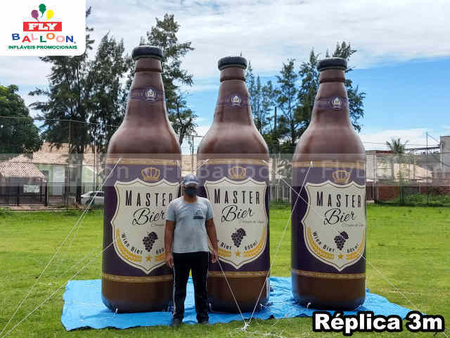 infláveis promocionais garrafa cerveja master bier
