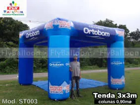 stand inflável promocional colchões Ortobom