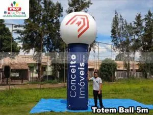 totem ball inflavel promocional conceito imoveis