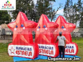 logomarcas infláveis farmácias estrela