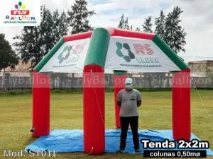 tenda inflável promocional RS Clube