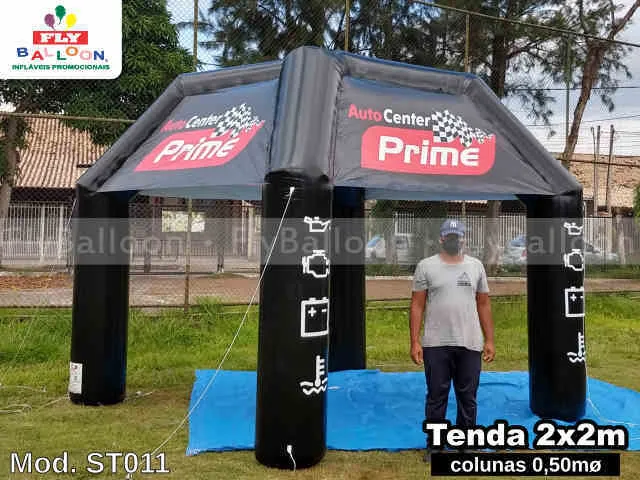 stand inflável promocional auto center prime