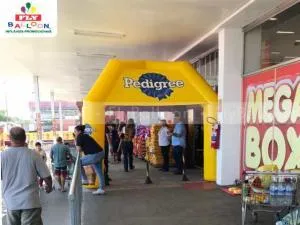 tenda inflável promocional rações pedigree