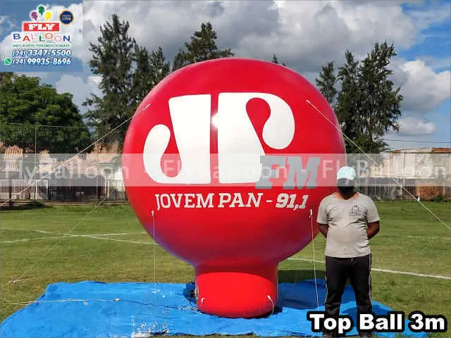 balão inflável promocional top ball radio jovem pan fm joinville