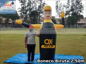 boneco inflavel biruta propaganda ox quip ar