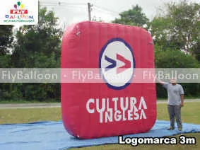logomarca inflavel promocional cultrura inglesa