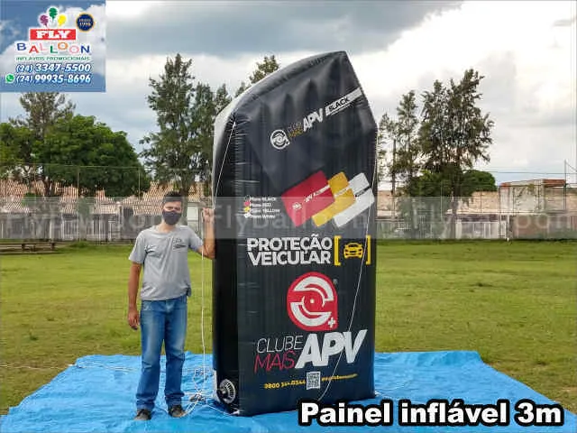 painel inflavel gigante promocional clube mais apv protecao veicular
