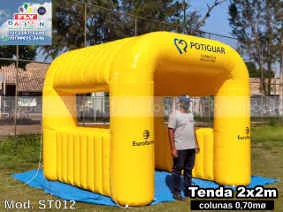 tenda inflavel promocional farmacia potiguar drugstore