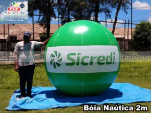 boia náutica inflável promocional sicredi