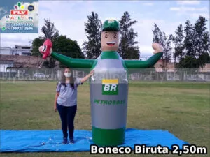 boneco do posto biruta petrobras