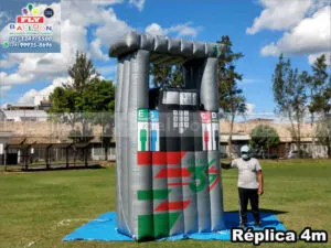réplica inflável gigante bomba de combustíveis postos 3s