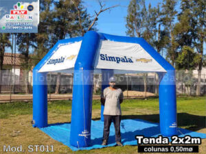 tenda inflável promocional simpala chevrolet