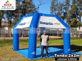 tenda inflável promocional simpala chevrolet