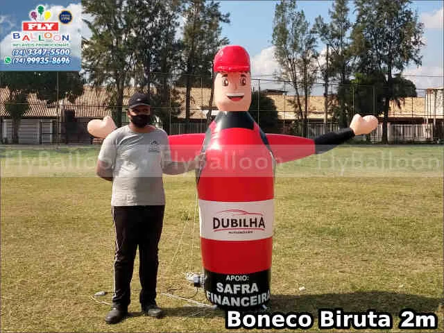 boneco biruta inflável dubilha automóveis