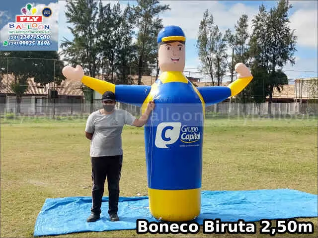 boneco biruta inflável grupo capital