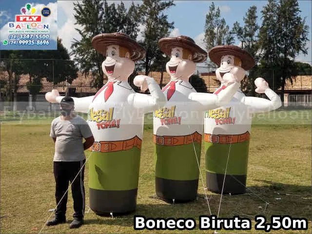 bonecos infláveis biruta promocionais felizardo trilegal tchê
