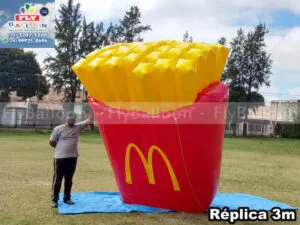 inflável gigante promocional batata frita mc donalds
