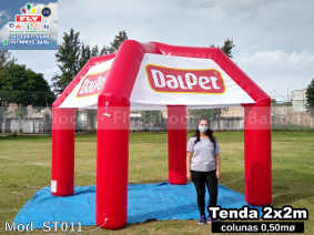 tenda inflável gigante promocional dalpet ração
