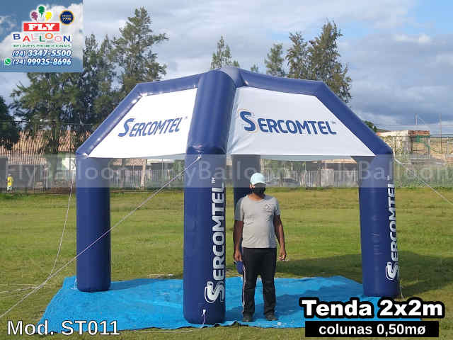 tenda inflável personalizada sercomtel telecomunicações