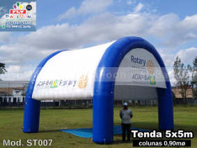 tenda inflável promocional aciap bm e Rotary