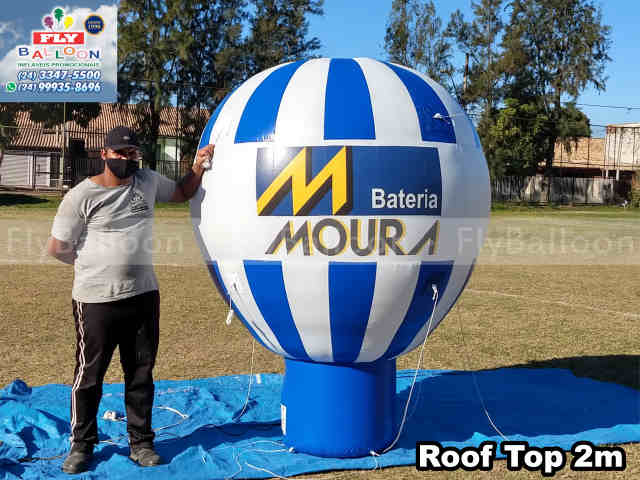 balão inflável promocional bateria moura