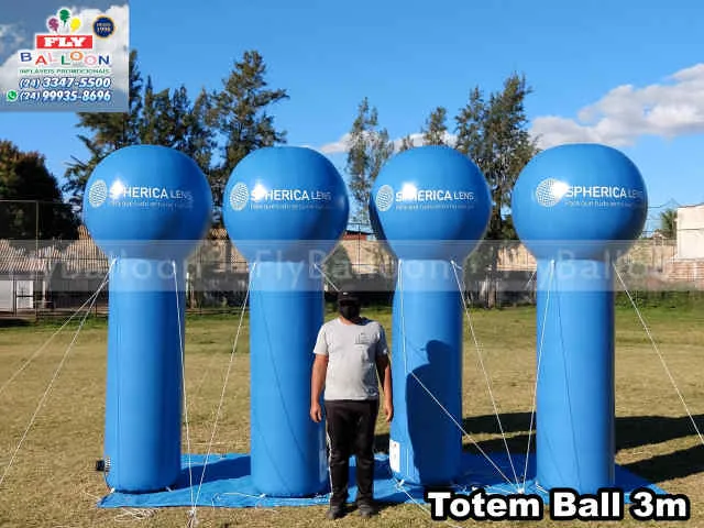totens ball infláveis promocionais personalizados spherica lens