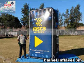 painel inflável gigante promocional rasca web rádio