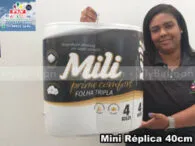 Mini Réplica Inflável Papel Higiênico Mili