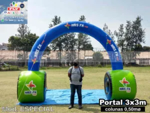 pórtico inflável personalizado rádio mais fm 99