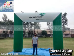 pórtico inflável promocional ecoponte