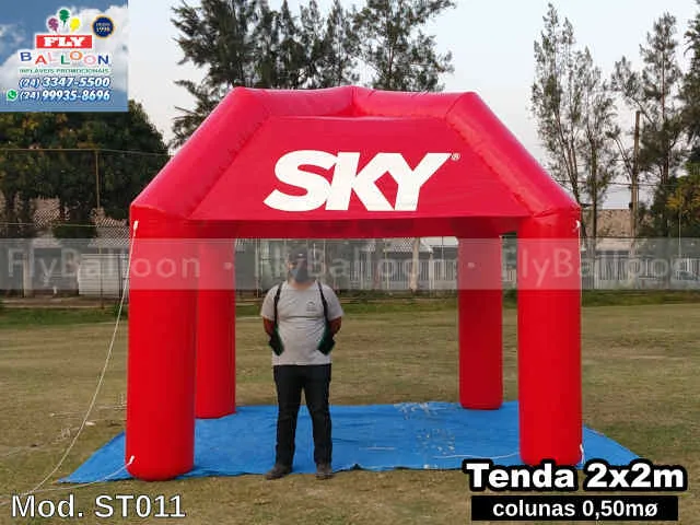 tenda inflável promocional sky