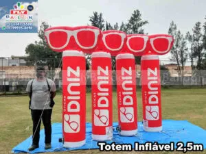 totens infláveis personalizados óticas diniz
