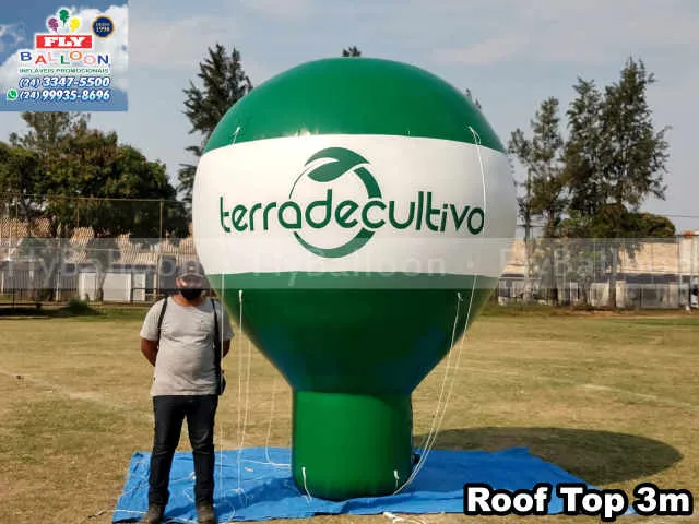 balão inflável promocional terra de cultivo