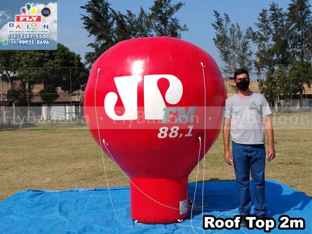 balão promocional inflável rádio Jovem pan FM
