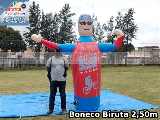 boneco biruta inflável promocional olinda bike